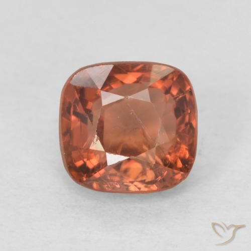 0.63ct Натуральный Оранжево-Красный шпинель, Подушка, Чистота VS