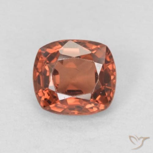 0.52ct Натуральный Оранжево-Красный шпинель, Подушка, Чистота VVS