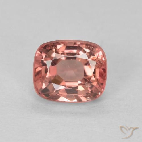 0.66ct Натуральный Красновато-оранжевый шпинель, Подушка, Чистота VS