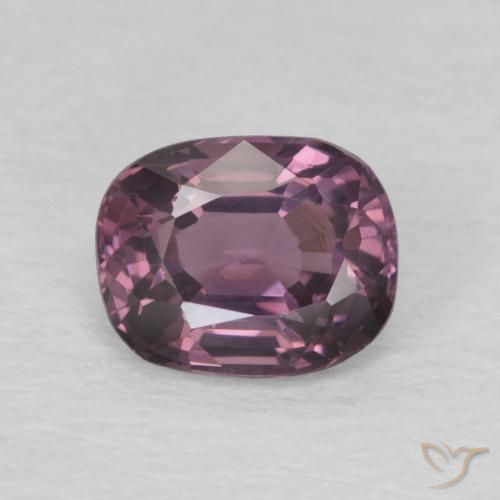 0.84ct Натуральный Сливово-серый шпинель, Подушка, VVS-VS