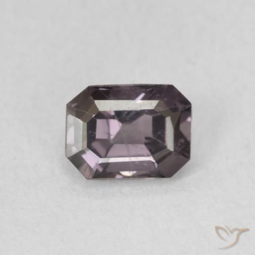 0.58ct Натуральный Dark Grey Purple шпинель, Изумрудная огранка, VVS-VS