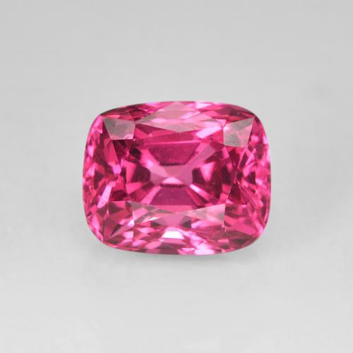 1.55ct Натуральный Средний розовый шпинель, Подушка, Чистота VVS