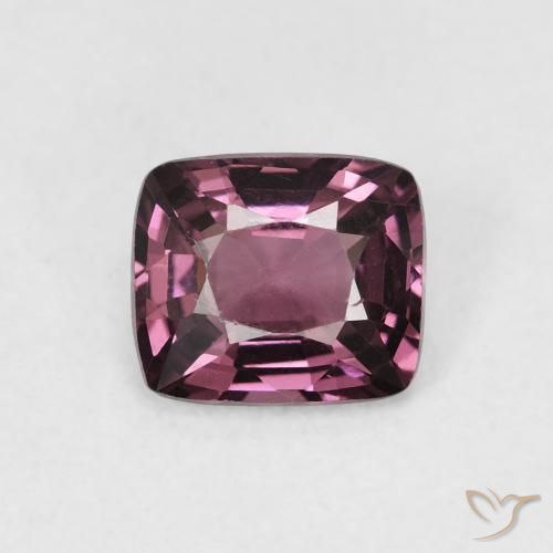 1.00ct Натуральный Темно-пурпурный шпинель, Подушка, Чистота VS