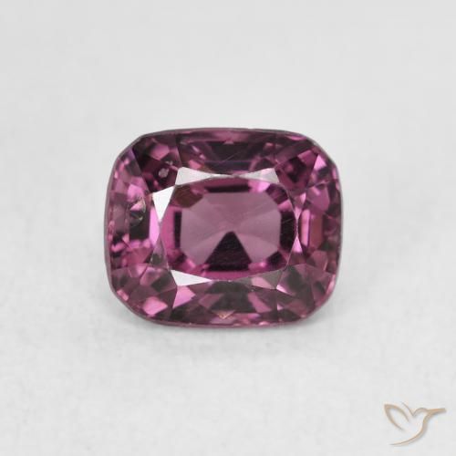 1.31ct Натуральный Сангрия Фиолетовая шпинель, Подушка, Чистота VS