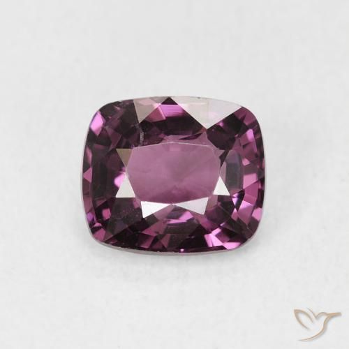 1.36ct Натуральный Темно-пурпурный шпинель, Подушка, Чистота VS