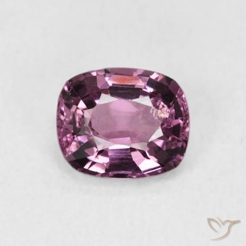 1.00ct Натуральный Сливовый фиолетовый шпинель, Подушка, Чистота VS