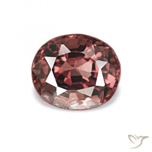 0.80ct Темно-красный Шпинель, Овал, VS-SI