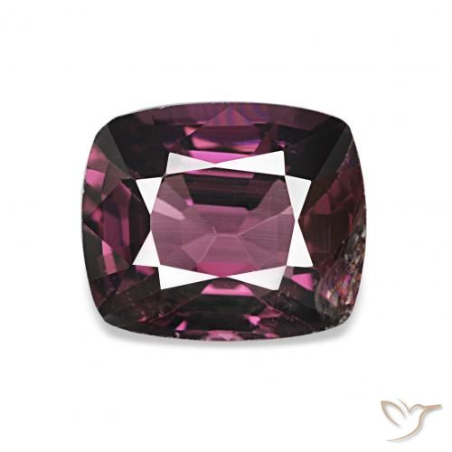 1.90ct Темно-фиолетовый красный Шпинель, Подушка, Чистота VS