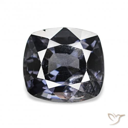 1.57ct Темное Серебро Шпинель, Подушка, Чистота VS