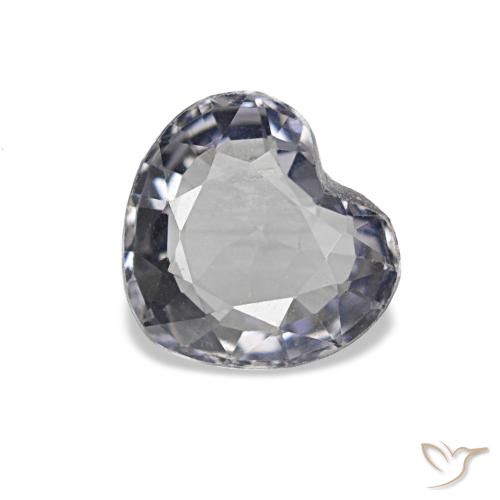 Серый шпинель 0,70 карата, сердце, чистота чистота VVS
