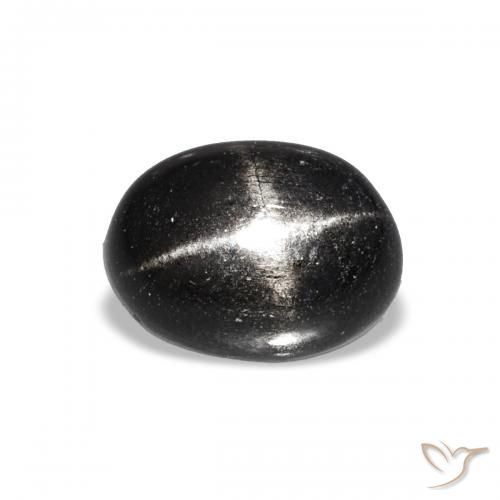1.85ct Черный Звездчатый Диопсид, Овал, Прозрачный