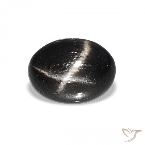 1.99ct Черный Звездчатый Диопсид, Овал, Прозрачный