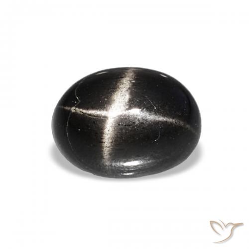 1.73ct Черный Звездчатый Диопсид, Овал, Прозрачный