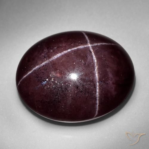 57.48ct Натуральный Красное дерево Звездчатый Гранат, Овал, Непрозрачный