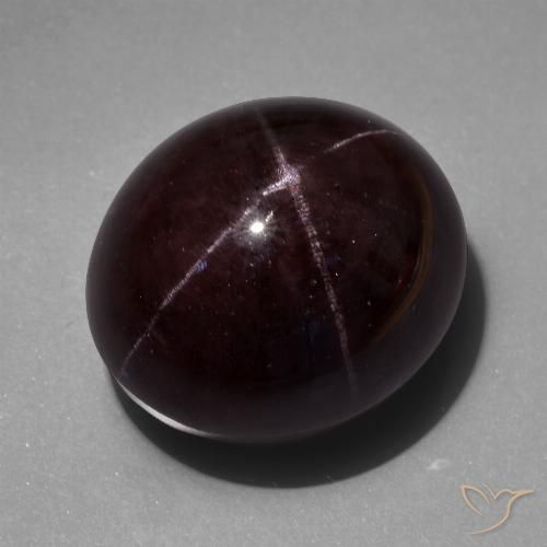 97.90ct Натуральный Темно-красный Звездчатый Гранат, Овал, Непрозрачный