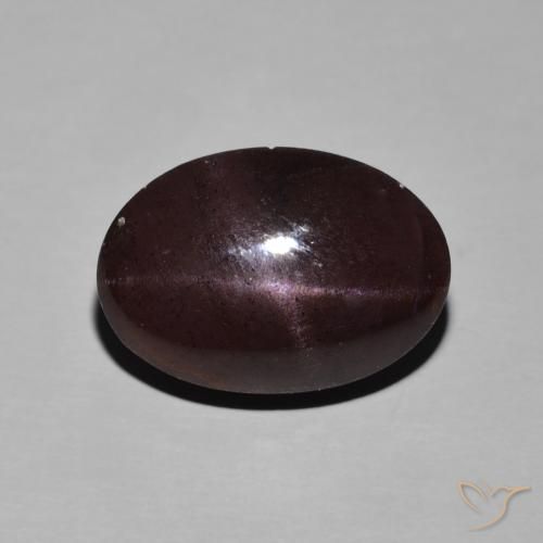 14.01ct Натуральный Темно-красный Звездчатый Гранат, Овал, Непрозрачный