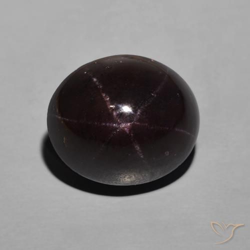 12.68ct Натуральный Темно-красный Звездчатый Гранат, Овал, Непрозрачный