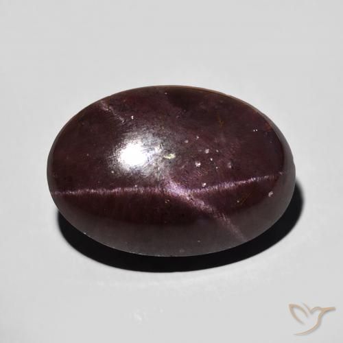 15.62ct Натуральный Темно-красный Звездчатый Гранат, Овал, Непрозрачный