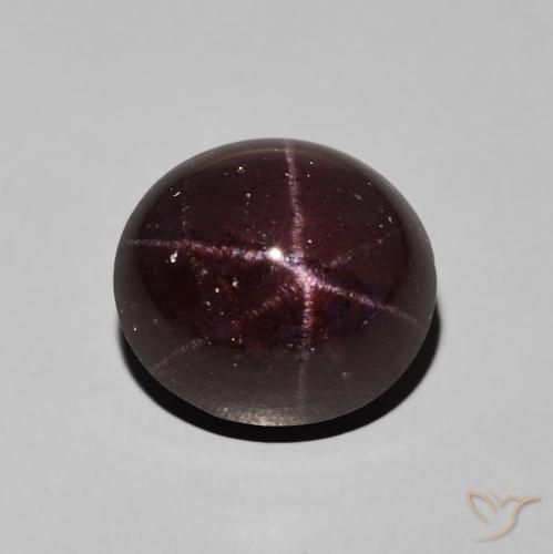 9.92ct Натуральный Темно-красный Звездчатый Гранат, Овал, Непрозрачный