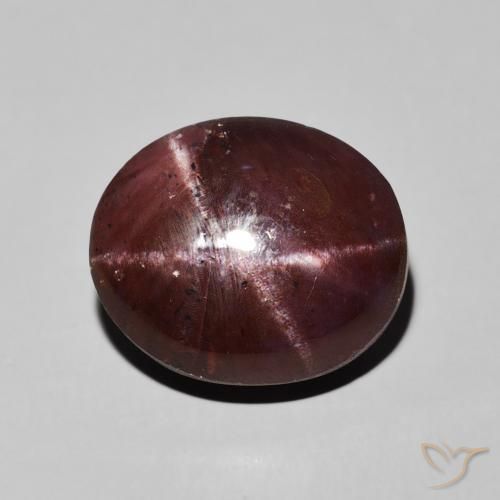 13.83ct Натуральный Красное дерево Звездчатый Гранат, Овал, Непрозрачный