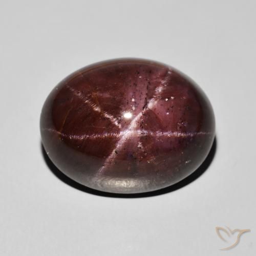 33.69ct Натуральный Темно-красный Звездчатый Гранат, Овал, Непрозрачный