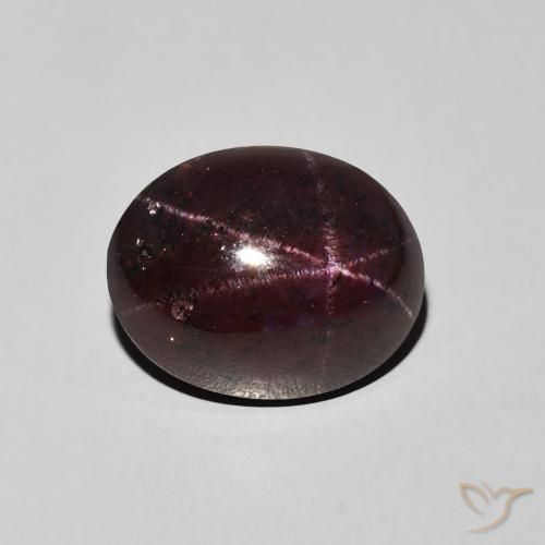 9.87ct Натуральный Красное дерево Звездчатый Гранат, Овал, Непрозрачный