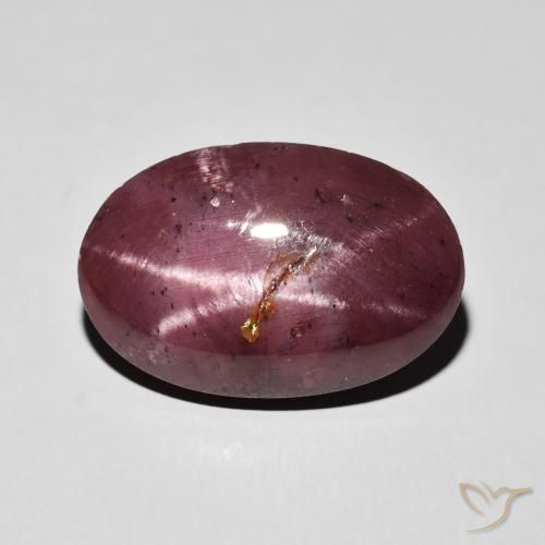 10.84ct Натуральный Темно-красный Звездчатый Гранат, Овал, Непрозрачный