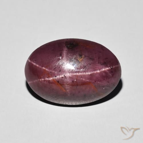 8.72ct Натуральный Medium Dark-Red Звездчатый Гранат, Овал, Непрозрачный