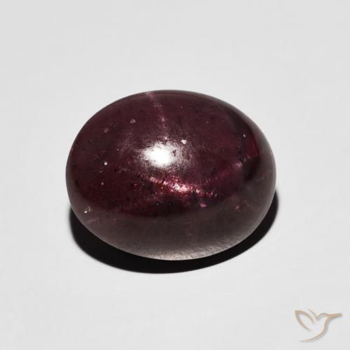 8.98ct Натуральный Темно-красный Звездчатый Гранат, Овал, Непрозрачный
