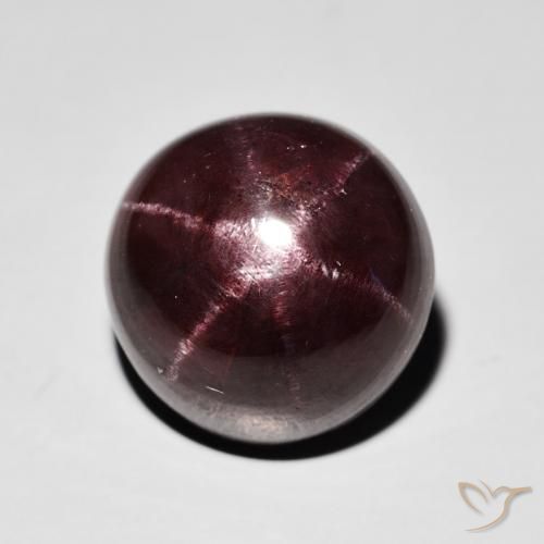 11.67ct Натуральный Красное дерево Звездчатый Гранат, Круглый, Непрозрачный