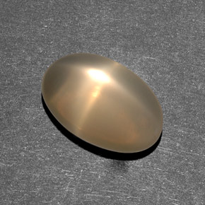 7.38 карата, натуральный Кремовый Звездчатый Лунный Камень, Прозрачный, Полупрозрачный