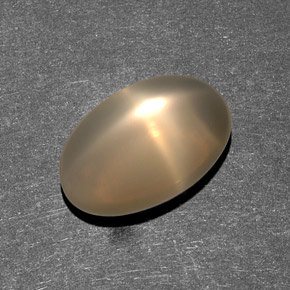 7.38 карата, натуральный Кремовый Звездчатый Лунный Камень, Прозрачный, Полупрозрачный