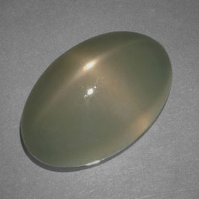 17.69 карата, натуральный Дымчатый Звездчатый Лунный Камень, Огранка Овал, Полупрозрачный