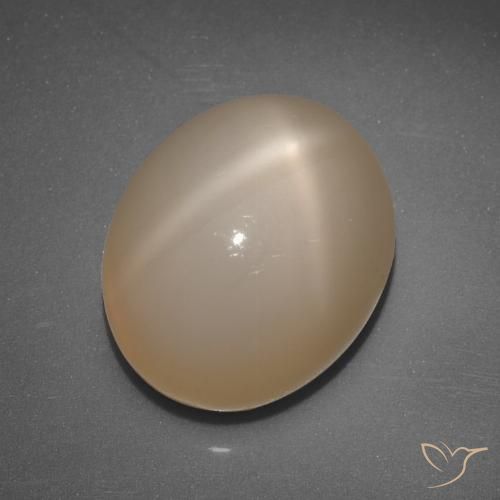 6.89ct Натуральный Средний апельсин Звездчатый Лунный Камень, Овал, Полупрозрачный
