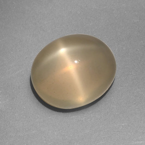 5.25 карата, натуральный Кремовый Звездчатый Лунный Камень, Огранка Овал, Полупрозрачный