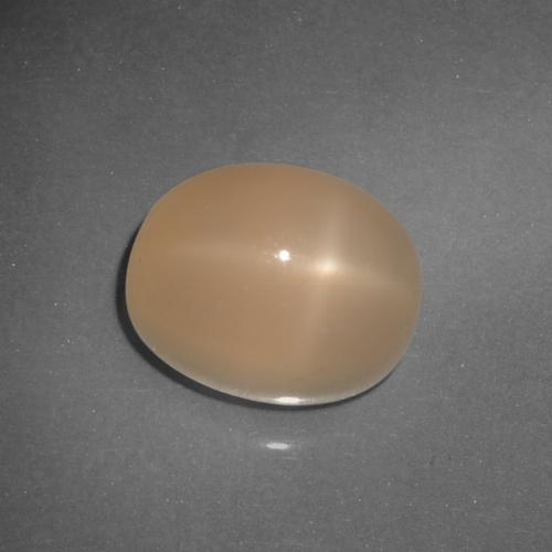 6.21 карата, натуральный Средний апельсин Звездчатый Лунный Камень, Огранка Овал, Полупрозрачный