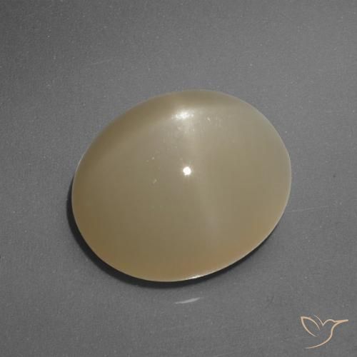 6.05ct Натуральный Средне-темно-оранжевый Звездчатый Лунный Камень, Овал, Полупрозрачный