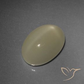 4.93 карата, натуральный Землисто-коричневый Звездчатый Лунный Камень, Овал, Полупрозрачный