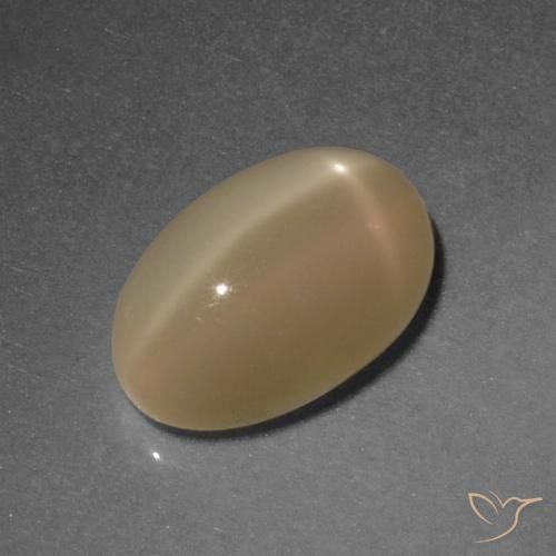 4.67ct Натуральный Средний апельсин Звездчатый Лунный Камень, Овал, Полупрозрачный