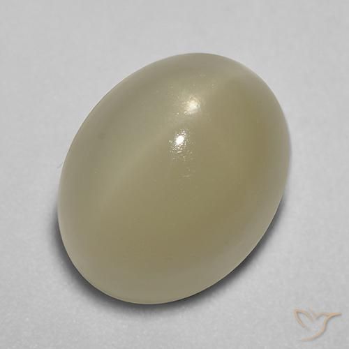 7.26ct Натуральный Светло-кофейный коричневый Звездчатый Лунный Камень, Овал, Полупрозрачный