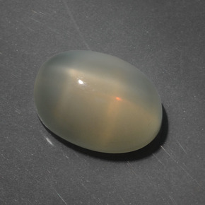 7.60 карата, натуральный Светло-кофейный коричневый Звездчатый Лунный Камень, Огранка Овал, Полупрозрачный