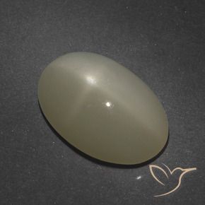 7.66 карата, натуральный Светло-кофейный коричневый Звездчатый Лунный Камень, Овал, Полупрозрачный
