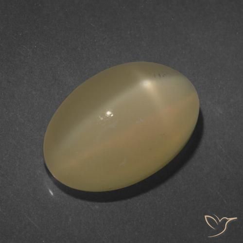 7.25ct Натуральный Коричневато-оранжевый Звездчатый Лунный Камень, Овал, Полупрозрачный