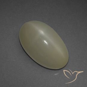 6.48 карата, натуральный Бледно-коричневый Звездчатый Лунный Камень, Овал, Полупрозрачный