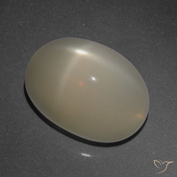 8.95ct Натуральный Светло-кофейный коричневый Звездчатый Лунный Камень, Овал, Полупрозрачный