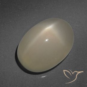7.90 карата, натуральный Светло-кофейный коричневый Звездчатый Лунный Камень, Овал, Полупрозрачный