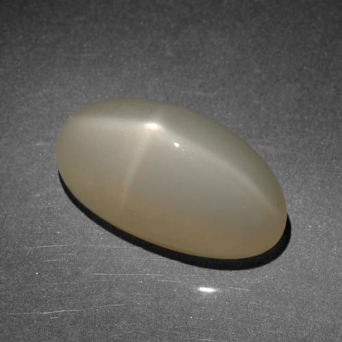 8.52 карата, натуральный Светло-теплый коричневый Звездчатый Лунный Камень, Огранка Овал, Полупрозрачный