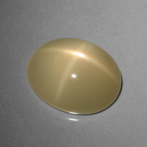 8.95 карата, натуральный Светло-кофейный коричневый Звездчатый Лунный Камень, Огранка Овал, Полупрозрачный