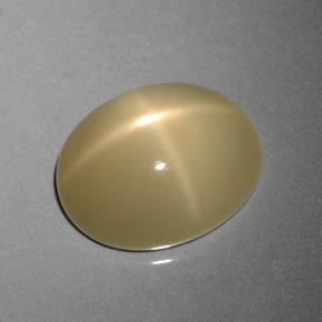 8.95 карата, натуральный Светло-кофейный коричневый Звездчатый Лунный Камень, Огранка Овал, Полупрозрачный