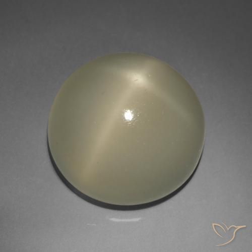 9.02ct Натуральный Землисто-коричневый Звездчатый Лунный Камень, Круглый, Полупрозрачный